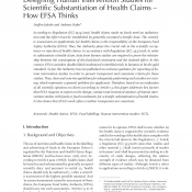 Designing Human Intervention Studies for Health Claims