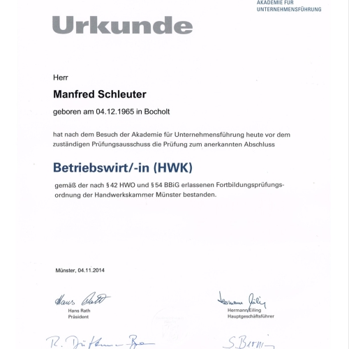 Betriebswirt des Handwerks