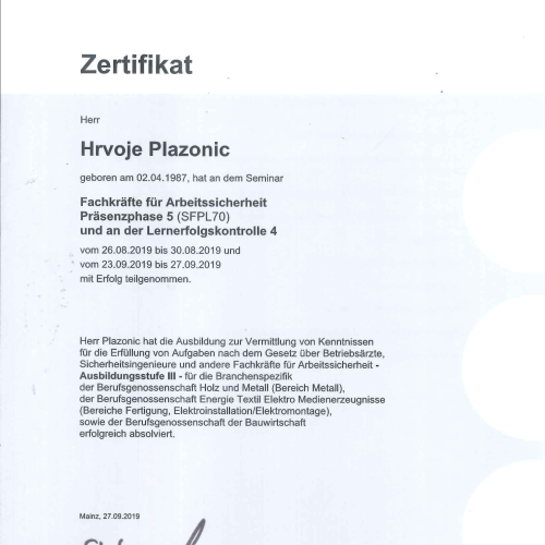Branchenspezifika BG Bau, BG ETEM, BGHM Teil II
