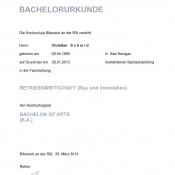 Bachelor of Arts (Bau und Immobilien)