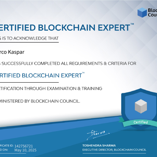 Certified Blockchain Expert