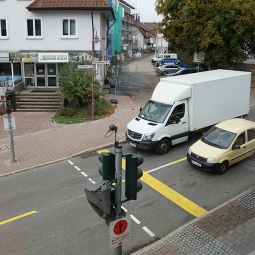 Blick aus dem Obergeschoss Gebäude Rottweiler Straße 1