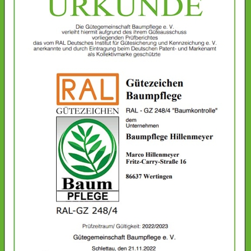 RAL Baumpfleg