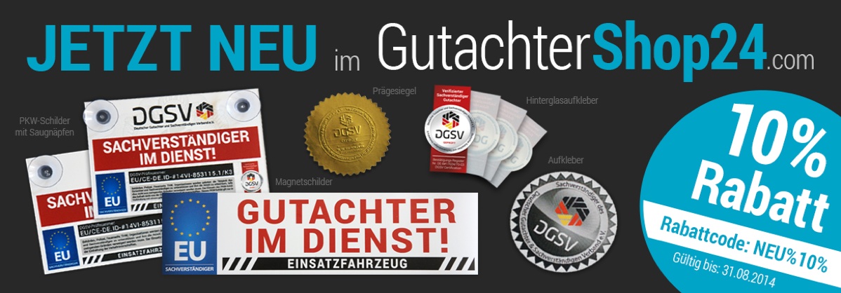 Neue Produkte im DGuSV Gutachter-Shop!